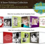 Let It Snow 3×3 Mini Accordion Book