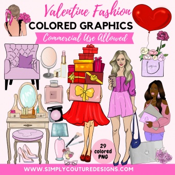 Valentine Fashion Color Graphics