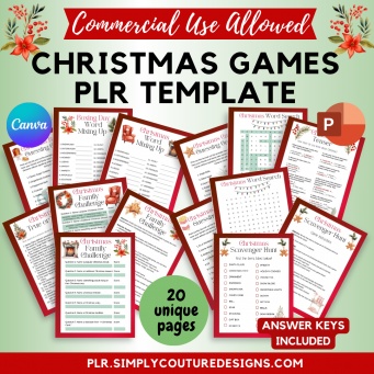 Christmas Game Printable PLR