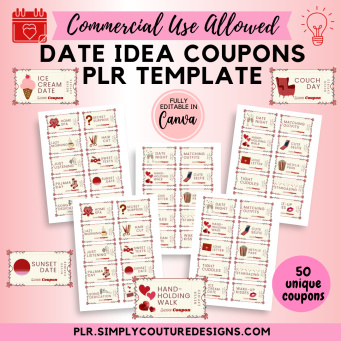 Date Idea Coupons PLR