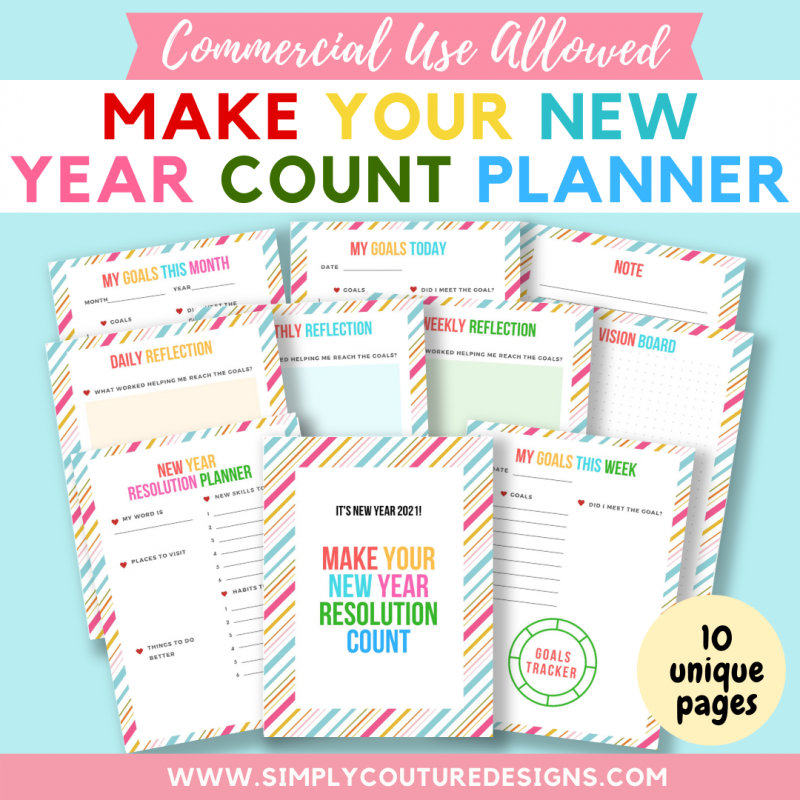 Make Your New Year Count Planner
