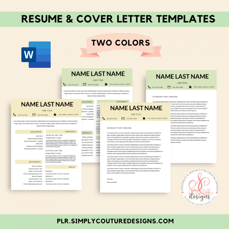 Modern Resume and Cover Letter