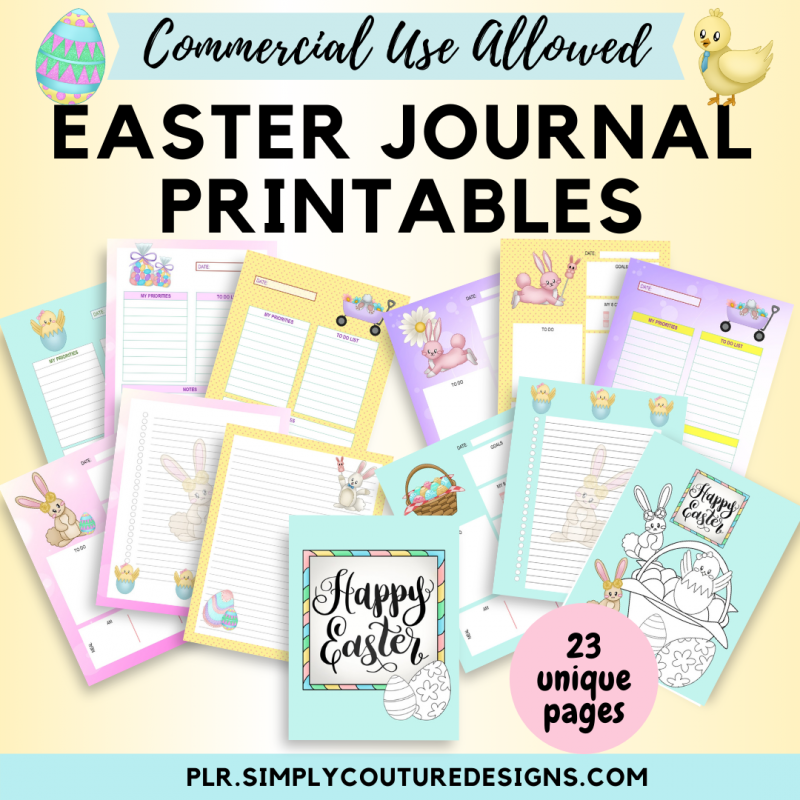 Easter Journal Printable Template