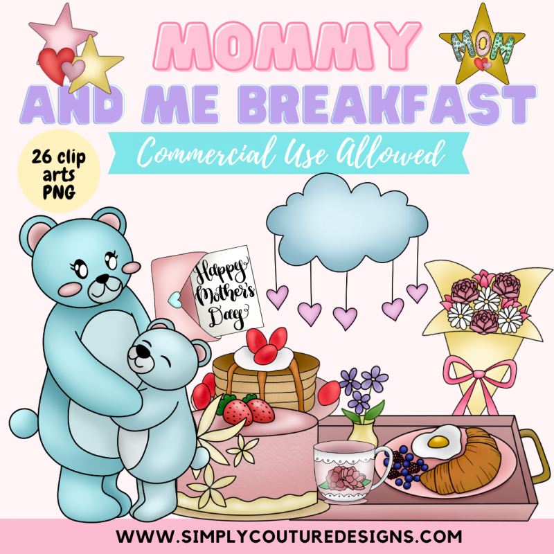 Mommy and Me Clip Arts