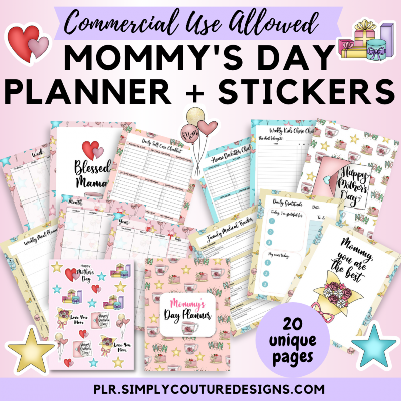 Mommy Day Planner and Stickers