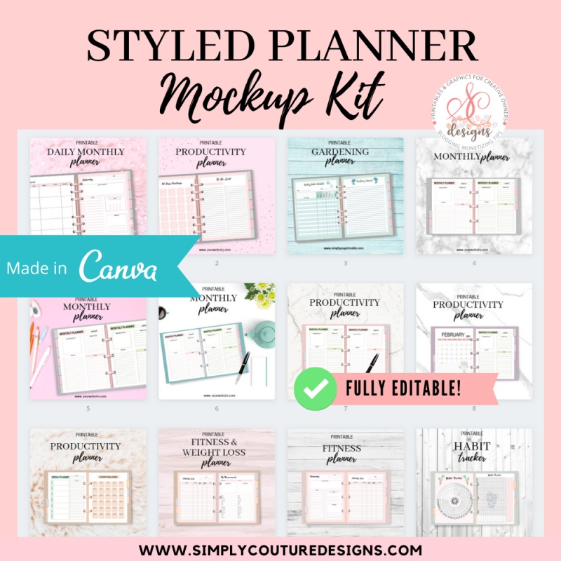 Styled Planner Mockup Kit