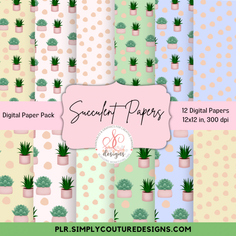 Home Plant Succulent Papers