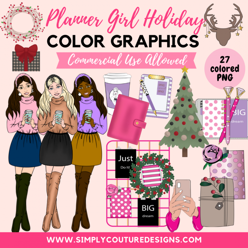 Planner Girl Christmas Graphics