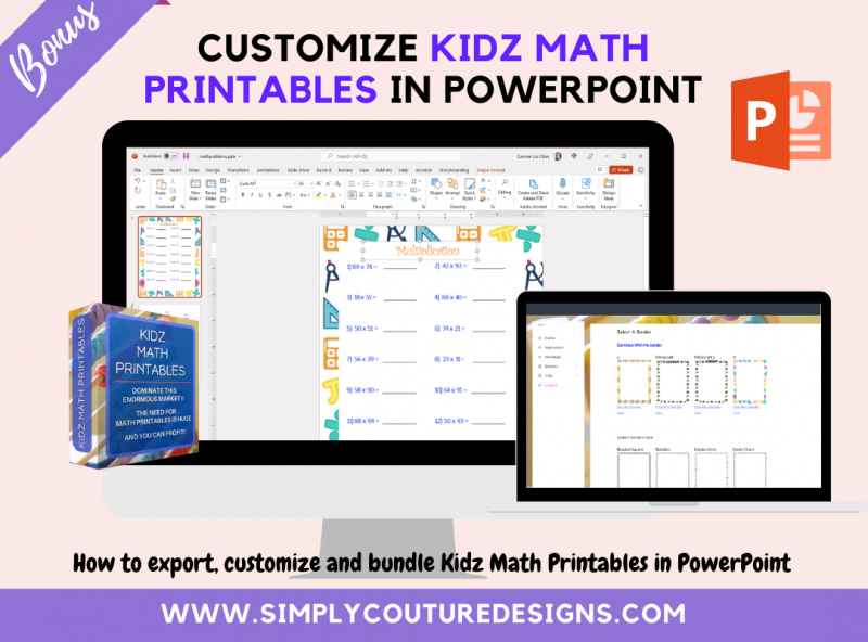 Customize Kidz Math Printables Training