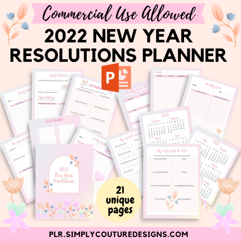 2022 New Year Resolutions PLR