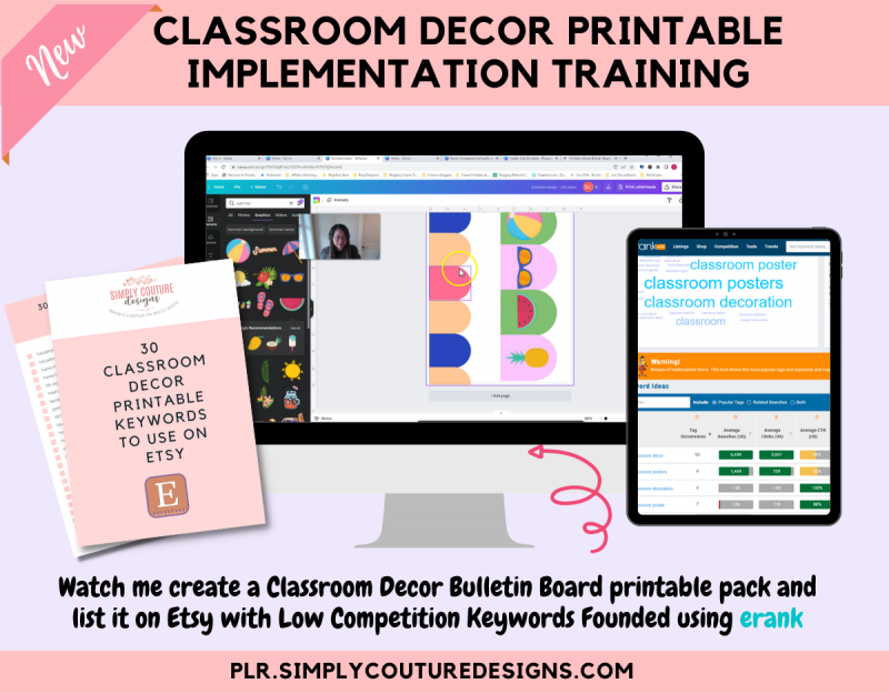 Classroom Decor Printable Implementation Training