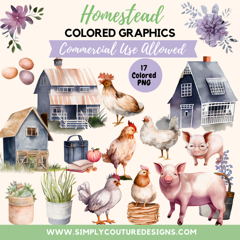 Homestead Farm Colored Graphics
