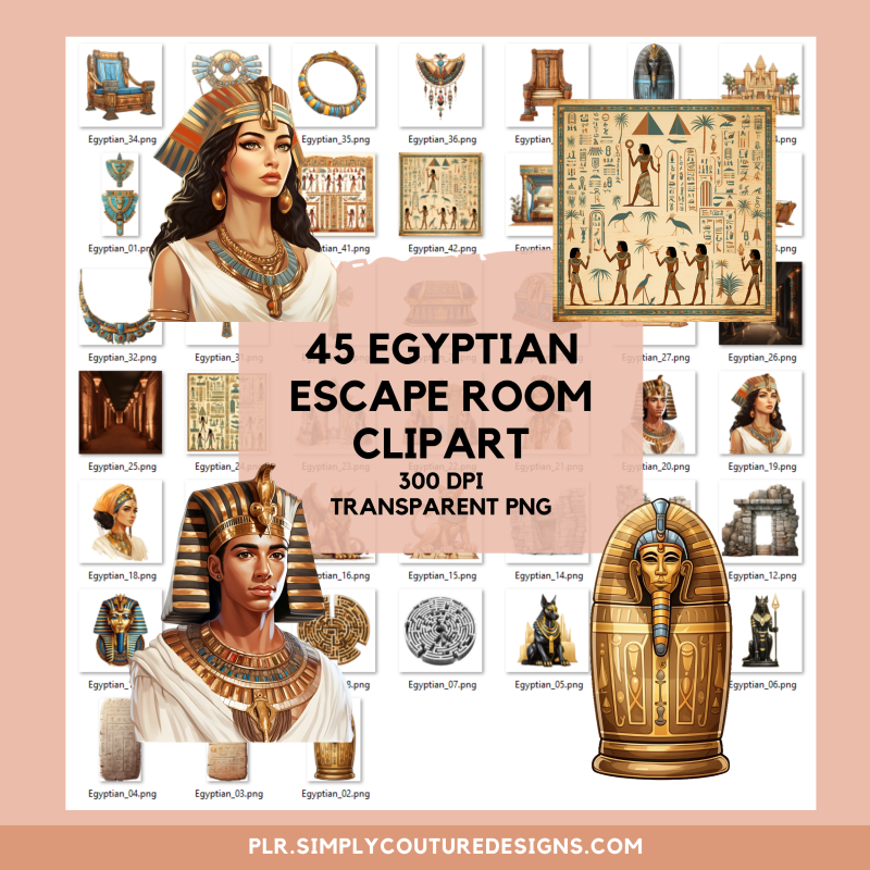 45 Egyptian Clipart