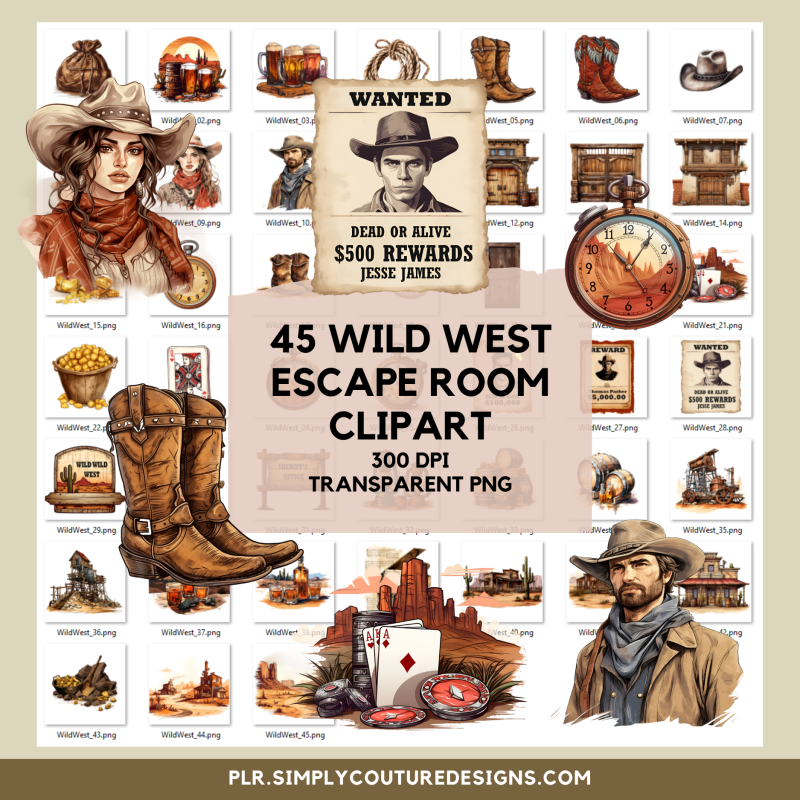 45 Wild West Clipart