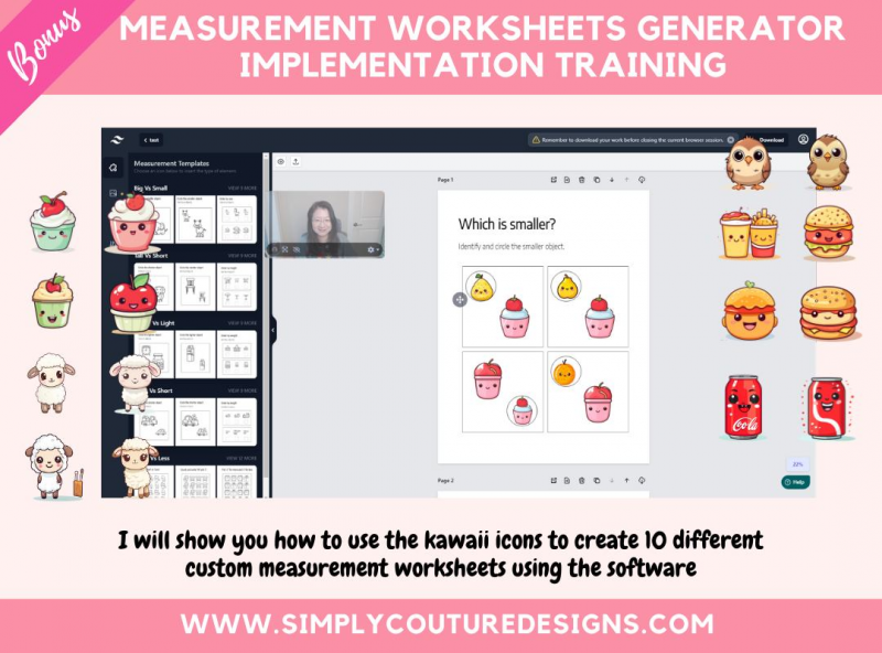 Pre-Order Measurement Worksheet Generator Implementation Training