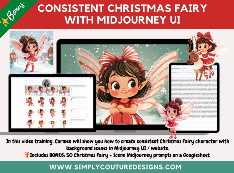Consistent Characters Fairy With Midjourney UI