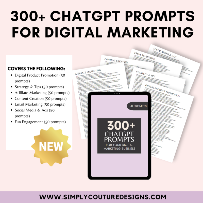 300+ ChatGPT Prompts For Your Digital Business