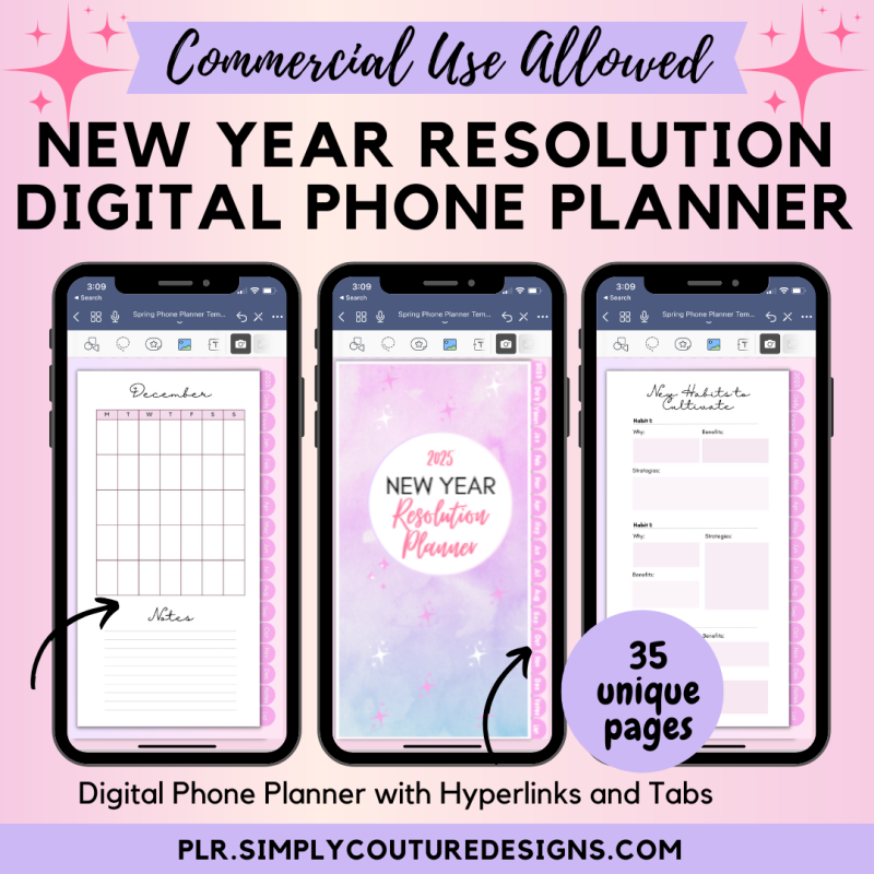 New Year Resolution Digital Phone
