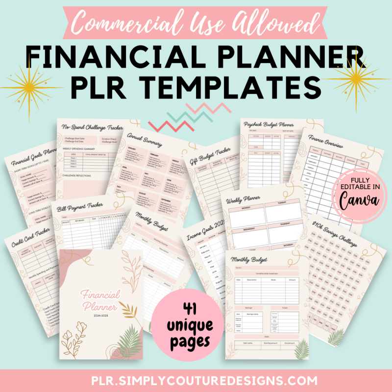 Financial Planner PLR Templates