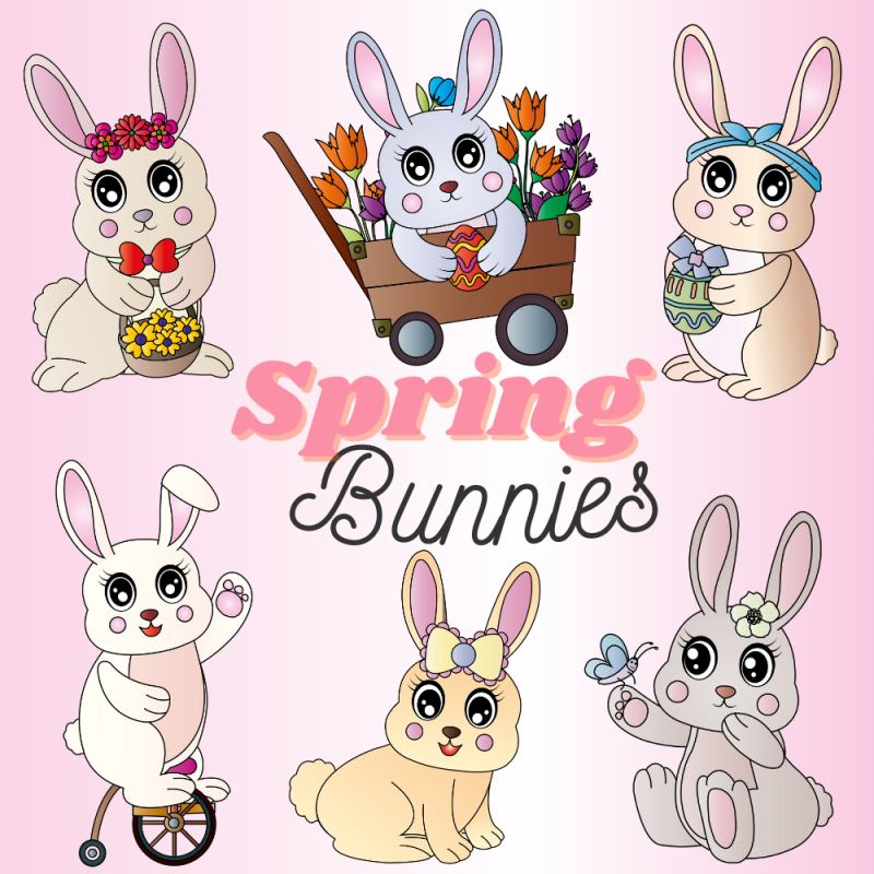 Spring Bunnies Silver Pack