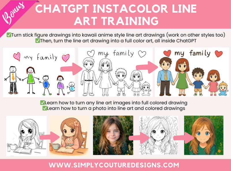 ChatGPT InstaColor Line Art Training