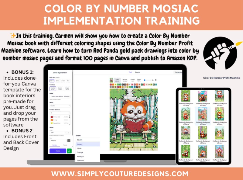 Color By Number Mosaic Implementation Training