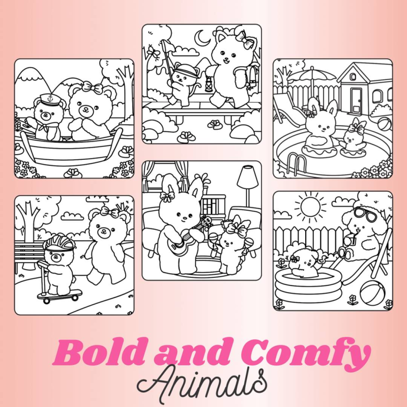 Bold and Silly Geese and Friends Coloring Pack Bronze