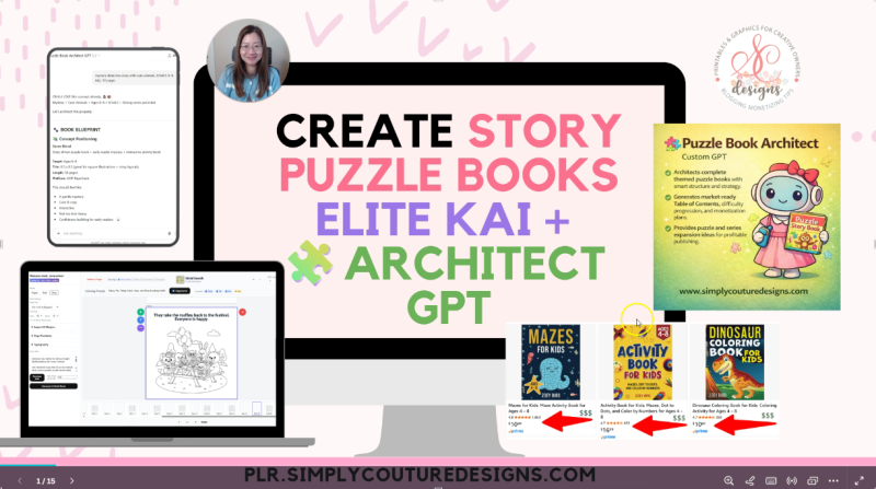 Create AI Story Puzzle Book with Elite Kai + Puzzle Book Architect GPT