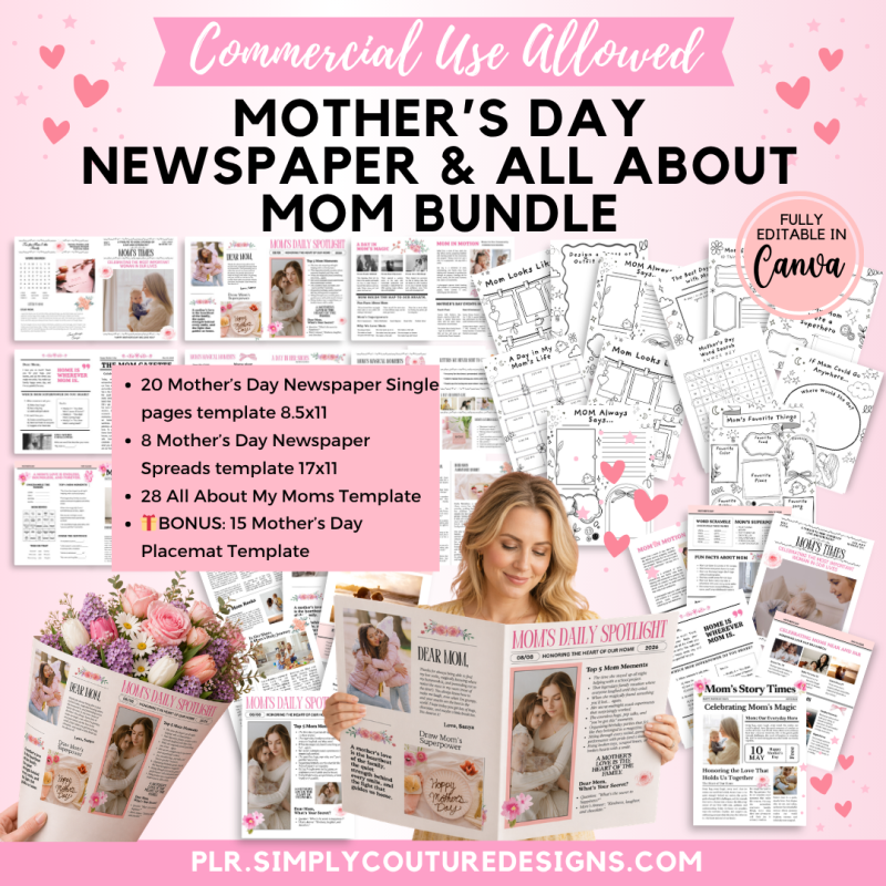 Mother&rsquo;s Day Newspaper and All About Mom Bundle