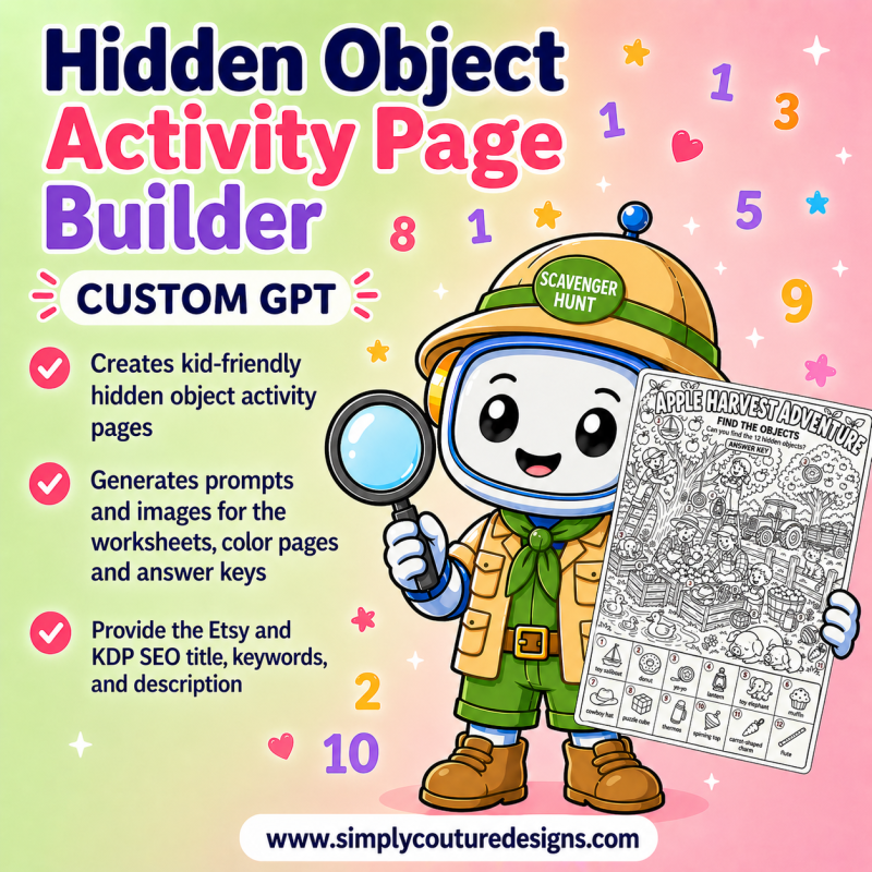 Hidden Object Activity Page Builder GPT