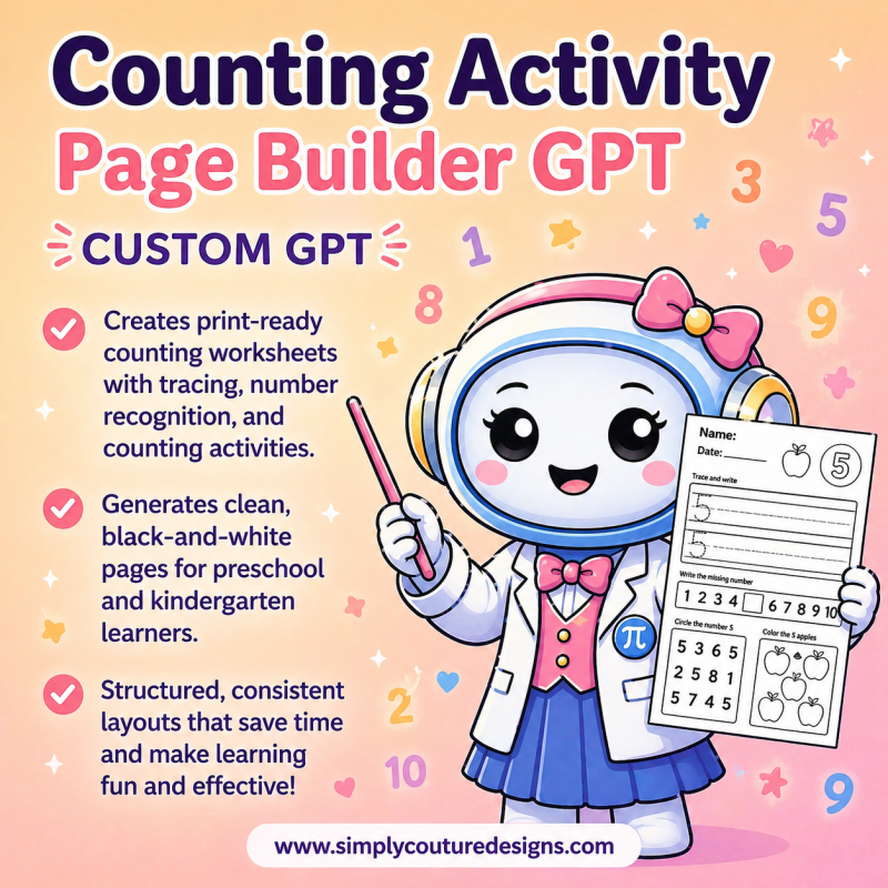 Counting Activity Page Builder GPT