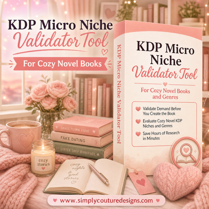 KDP Micro-Niche Validator Tool for Cozy Novel Books