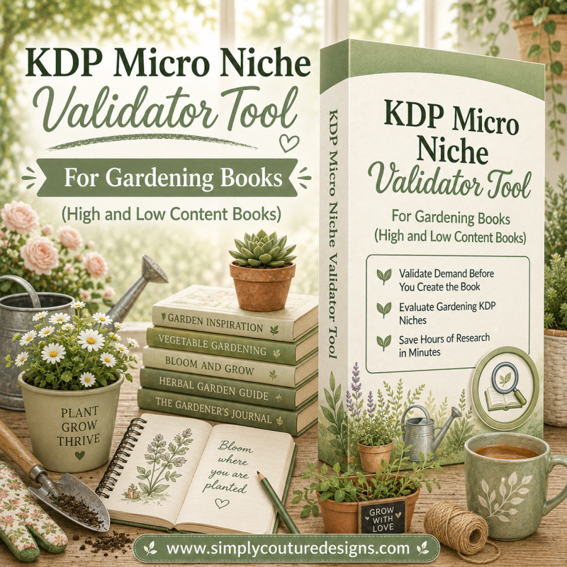 KDP Micro-Niche Validator Tool for Gardening Books