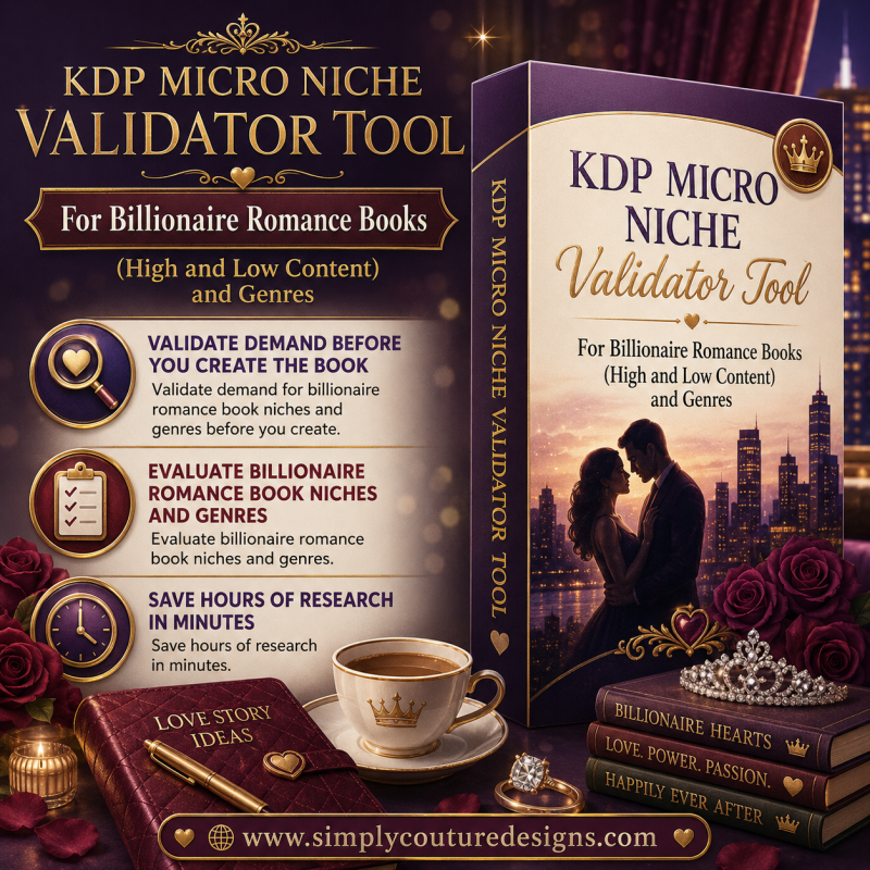 KDP Micro Niche Validator Tool For Billionaire Romance Books