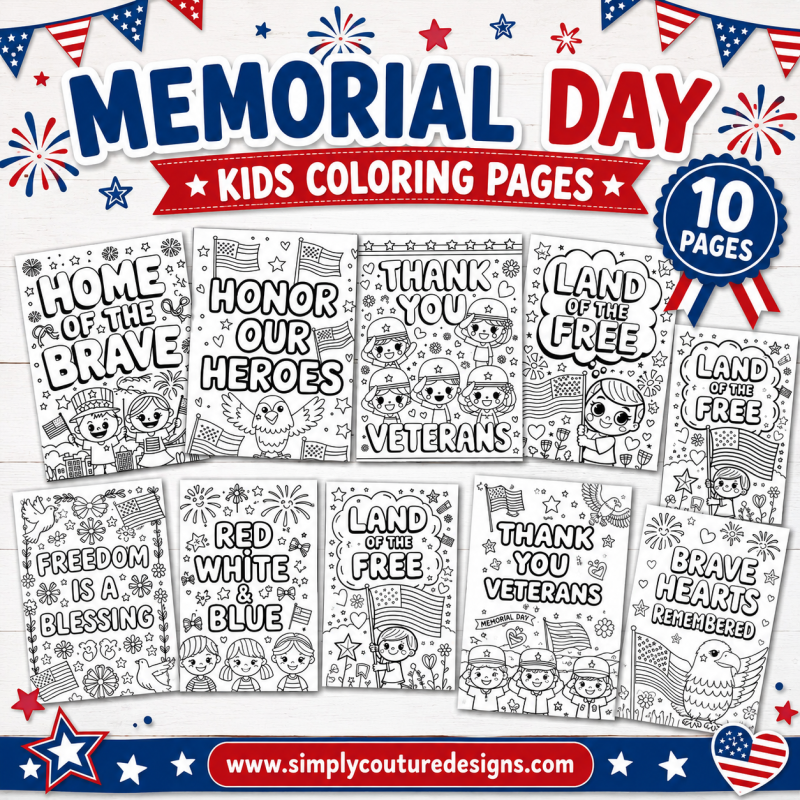 Memorial Day Kids Coloring Pages
