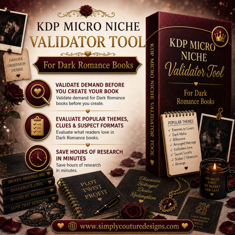 KDP Micro-Niche Finder Tool For Dark Romance Books