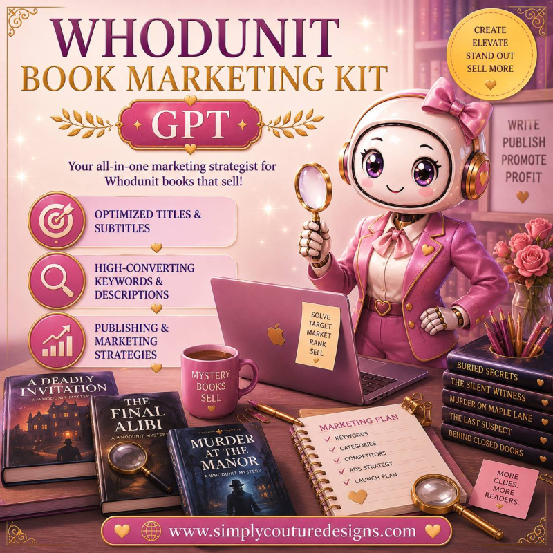 Whodunit Book Marketing Kit GPT