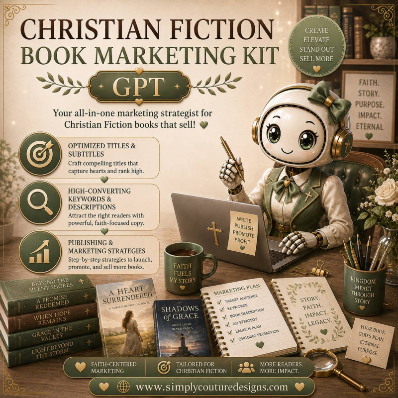 Christian Romance Fiction Book Marketing Kit GPT