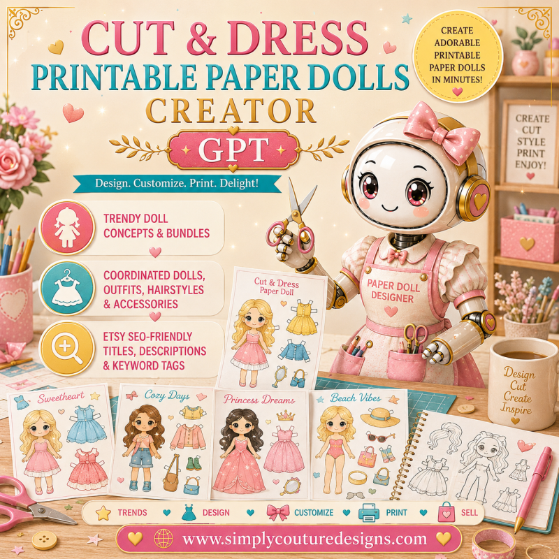 Cut & Dress Printable Paper Dolls Creator GPT