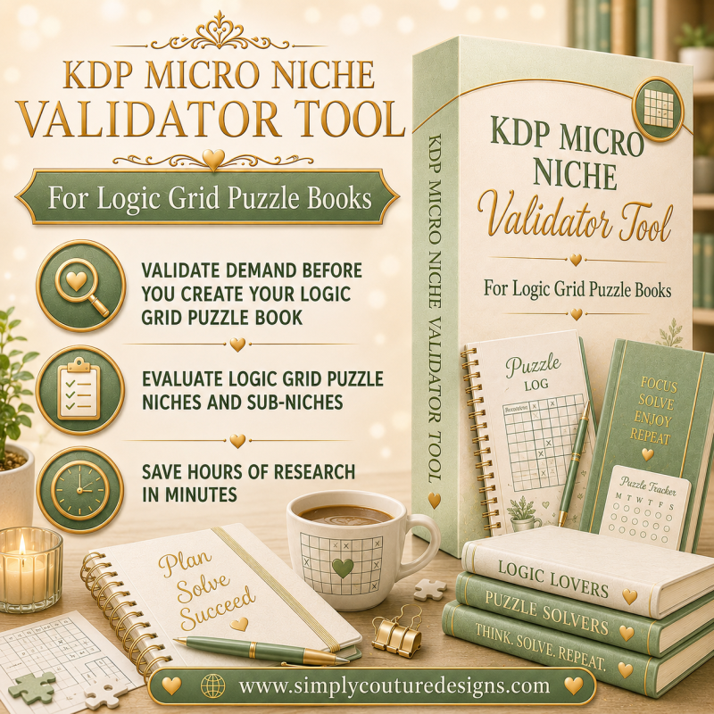KDP Micro-Niche Finder Tool For Logic Grid Puzzle Books