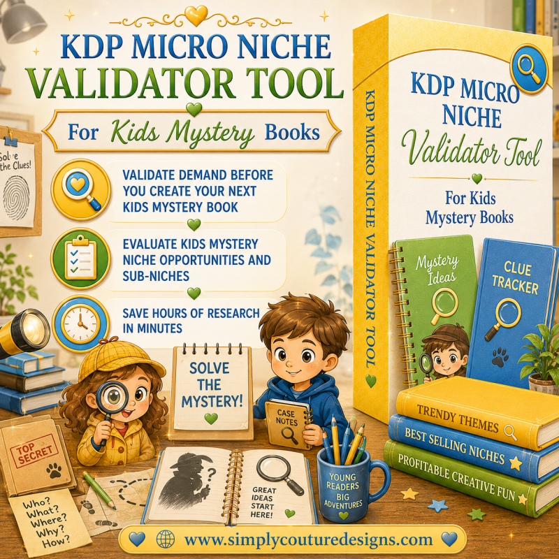 KDP Micro-Niche Finder Tool For Kids Mystery Books