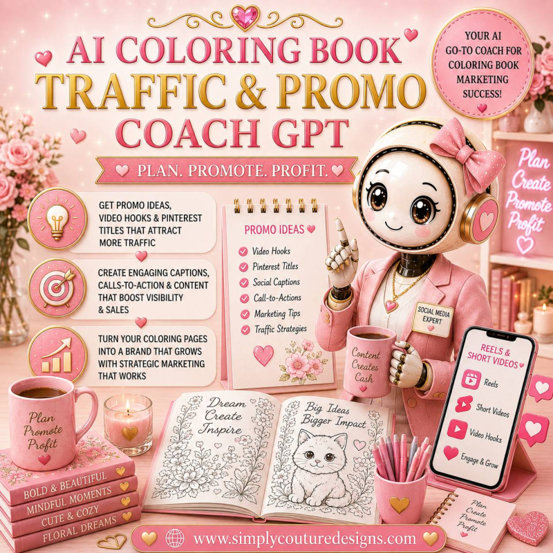 AI Coloring Book Traffic & Promo Coach GPT