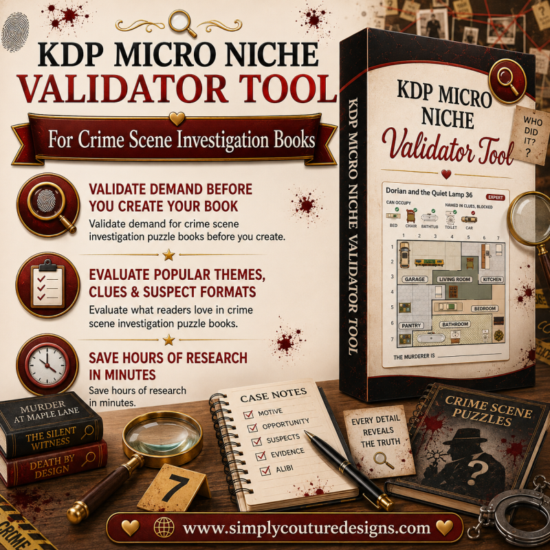 KDP Micro-Niche Finder For Crime Scene Investigation Books