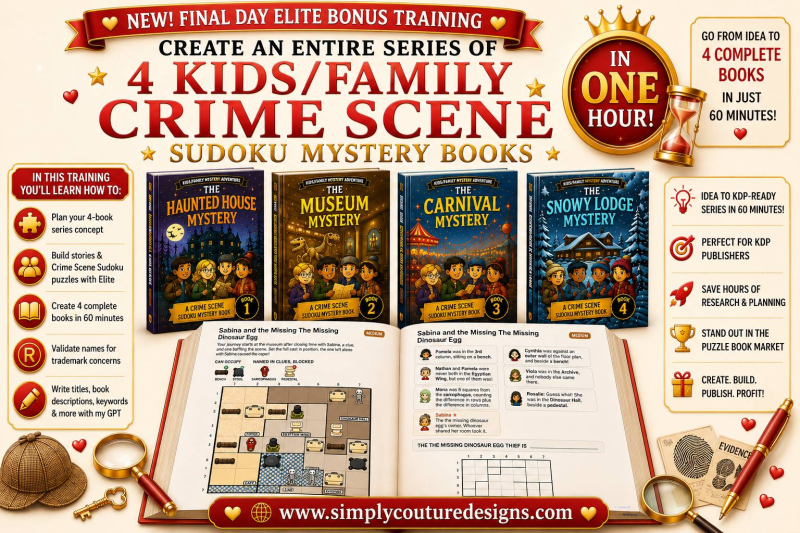 Crime Scene Mystery 4-Books Series Workshop