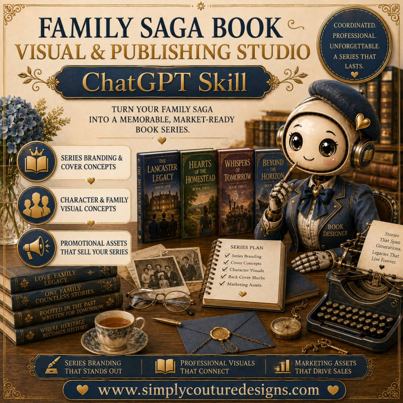 Family Saga Book Visual & Publishing Studio ChatGPT Skill