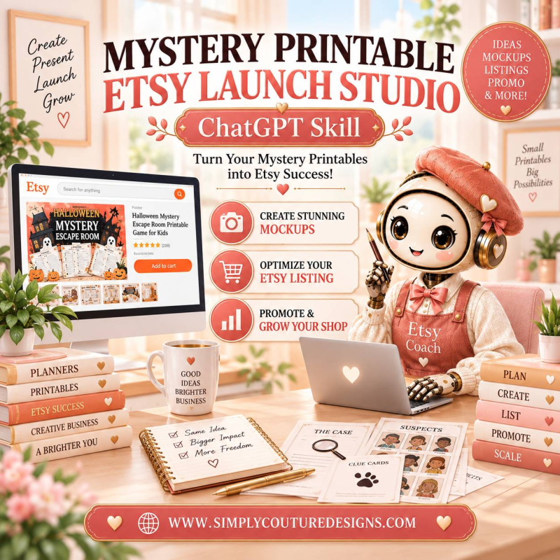 Mystery Printable Etsy Launch Studio Skill