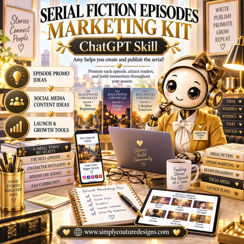 Serial Fiction Episodes Marketing Kit ChatGPT Skill