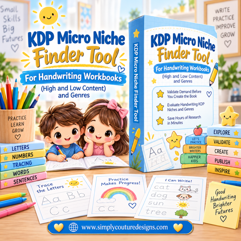 KDP Micro-Niche Finder For Handwriting Workbooks