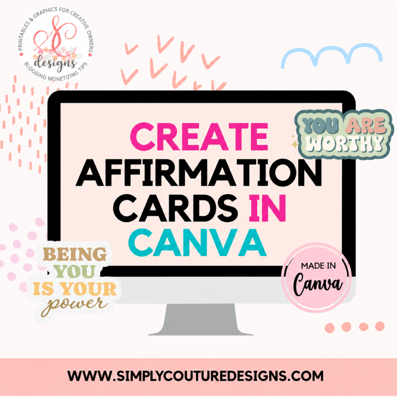 Bulk Create Affirmation Cards in Canva Training