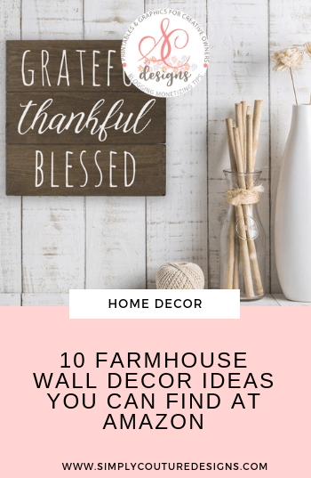 10 Farmhouse Wall Decor Finds At Amazon - Simply Couture Designs